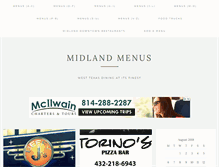 Tablet Screenshot of midlandmenus.com